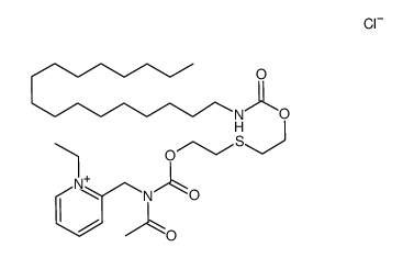 2-<ethyl>thio>ethoxy>carbonyl>amino>methyl>-1-ethylpyridinium chloride结构式