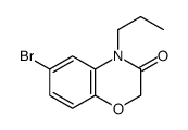 6-Bromo-4-propyl-2H-1,4-benzoxazin-3-one structure