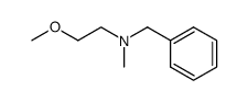 benzyl(2-methoxyethyl)methylamine Structure