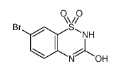 7-BROMO-2H-1,2,4-BENZOTHIADIAZIN-3(4H)-ONE 1,1-DIOXIDE Structure