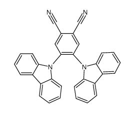 4,5-bis(carbazol-9-yl)-1,2-dicyanobenzene structure