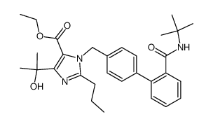 ethyl 1-{4-[2-(t-butylaminocarbonyl)phenyl]phenyl}methyl-4-(1-hydroxy-1-methylethyl)-2-propylimidazole-5-carboxylate Structure