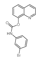 Carbanilic acid,m-bromo-, 8-quinolyl ester (8CI) Structure