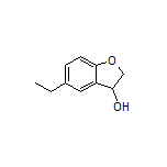 5-乙基-2,3-二氢苯并呋喃-3-醇结构式