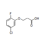 3-(5-氯-2-氟苯氧基)丙酸结构式