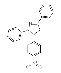 1H-Pyrazole,4,5-dihydro-5-(4-nitrophenyl)-1,3-diphenyl- Structure