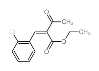 Butanoic acid,2-[(2-chlorophenyl)methylene]-3-oxo-, ethyl ester结构式