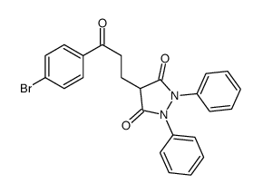 4-[3-(4-bromophenyl)-3-oxopropyl]-1,2-diphenylpyrazolidine-3,5-dione Structure