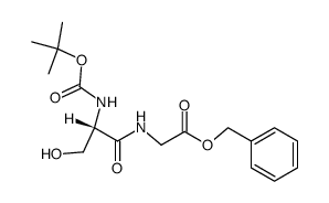 Boc-Ser-Gly-OBzl Structure