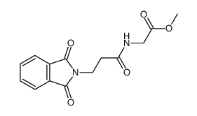 N-(N,N-phthaloyl-β-alanyl)-glycine methyl ester Structure