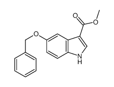 5-BENZYLOXY-1H-INDOLE-3-CARBOXYLIC ACID METHYL ESTER结构式