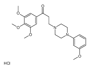 3-[4-(3-methoxyphenyl)piperazin-1-yl]-1-(3,4,5-trimethoxyphenyl)propan-1-one,hydrochloride Structure