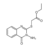 3-amino-2-ethoxycarbonylmetylenethio-4(3H)-quinazolinone结构式