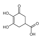 3,4-dihydroxy-5-oxocyclohex-3-ene-1-carboxylic acid结构式