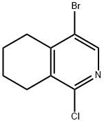 4-Bromo-1-chloro-5,6,7,8-tetrahydro-isoquinoline Structure