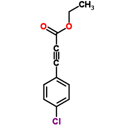 Ethyl 3-(4-chlorophenyl)-2-propynoate Structure