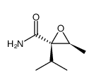 Oxiranecarboxamide, 3-methyl-2-(1-methylethyl)-, (2R,3S)- (9CI) Structure