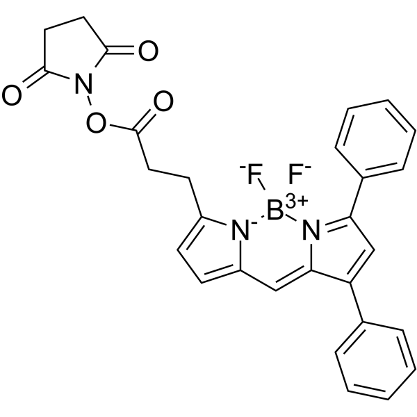 BODIPY 530/550 NHS ester Structure