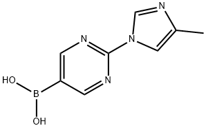 (2-(4-methyl-1H-imidazol-1-yl)pyrimidin-5-yl)boronic acid picture