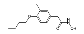 4-Butoxy-3-methyl-phenyl-acethydroxamsaeure Structure