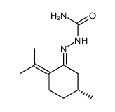 2-[(R)-5-Methyl-2-(1-methylethylidene)cyclohexylidene]hydrazinecarboxamide Structure