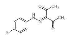 2,3,4-Pentanetrione, 3-[(4-bromophenyl)hydrazone] (en) Structure