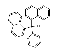 Hydroxy-phenyl-di-(naphthyl-(1))-methan Structure