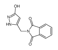 2-[(5-oxo-1,2-dihydropyrazol-3-yl)methyl]isoindole-1,3-dione结构式