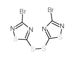 1,2,4-Thiadiazole,5,5'-dithiobis[3-bromo- (8CI,9CI) Structure