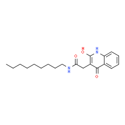 2-(4-hydroxy-2-oxo-1,2-dihydroquinolin-3-yl)-N-nonylacetamide结构式