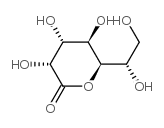 D-glycero-D-gulo-heptono-.delta.-lactone structure