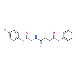 2-(4-Anilino-4-oxobutanoyl)-N-(4-chlorophenyl)hydrazinecarboxamide结构式