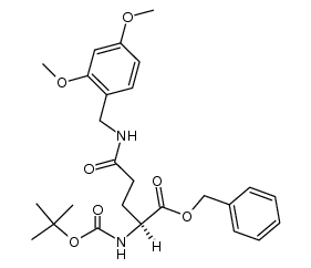 Boc-Gln(Dmb)-OBzl结构式