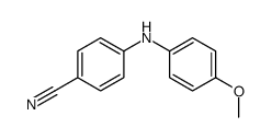 4-[(4-methoxyphenyl)amino]benzonitrile Structure