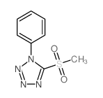 1H-Tetrazole,5-(methylsulfonyl)-1-phenyl-结构式