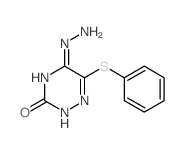 1,2,4-Triazin-3(2H)-one,5-hydrazinyl-6-(phenylthio)- structure