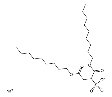 sodium 1,4-dinonyl sulphonatosuccinate Structure