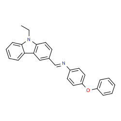 N-[(9-ethyl-9H-carbazol-3-yl)methylene]-4-phenoxyaniline Structure