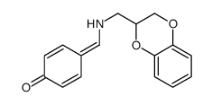 4-[(2,3-dihydro-1,4-benzodioxin-3-ylmethylamino)methylidene]cyclohexa-2,5-dien-1-one Structure