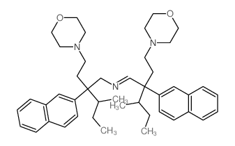 3-methyl-N-[3-methyl-2-(2-morpholin-4-ylethyl)-2-naphthalen-2-yl-pentyl]-2-(2-morpholin-4-ylethyl)-2-naphthalen-2-yl-pentan-1-imine Structure