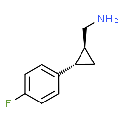 Cyclopropanemethanamine, 2-(4-fluorophenyl)-, (1R,2R)-rel- (9CI)结构式