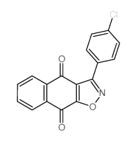 Naphth[2,3-d]isoxazole-4,9-dione,3-(4-chlorophenyl)- Structure