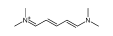 5-(dimethylamino)penta-2,4-dienylidene-dimethylazanium Structure