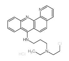 7-((3-((2-CHLOROETHYL)ETHYLAMINO)-PROPYL)AMINO)BENZO(b) (1,10)PHEN-ANTHROLINE DIHYDROCHLORIDE structure