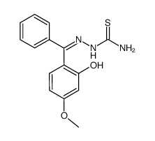 o-hydroxy-p-methoxybenzophenone thiosemicarbazone结构式