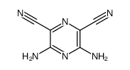 2,6-Pyrazinedicarbonitrile,3,5-diamino-结构式