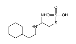 2-[(1-amino-2-sulfosulfanylethylidene)amino]ethylcyclohexane Structure