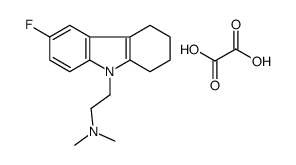 2-(6-fluoro-1,2,3,4-tetrahydrocarbazol-9-yl)ethyl-dimethylazanium,2-hydroxy-2-oxoacetate Structure