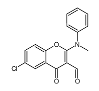 6-chloro-2-(N-methylanilino)-3-formylchromone Structure