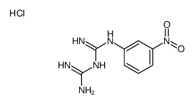 [(Z)-N'-[N'-(3-nitrophenyl)carbamimidoyl]carbamimidoyl]azanium,chloride Structure